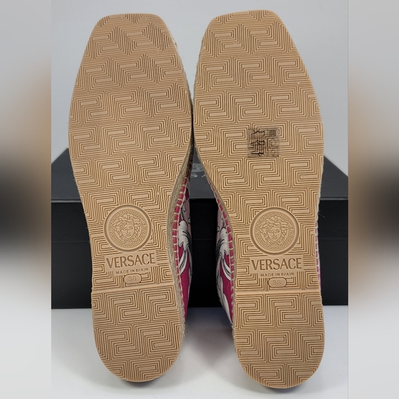 Versace shoes Baroque Printed Slip-On Espadrilles - Stunning size 38 - Picture 7 of 10